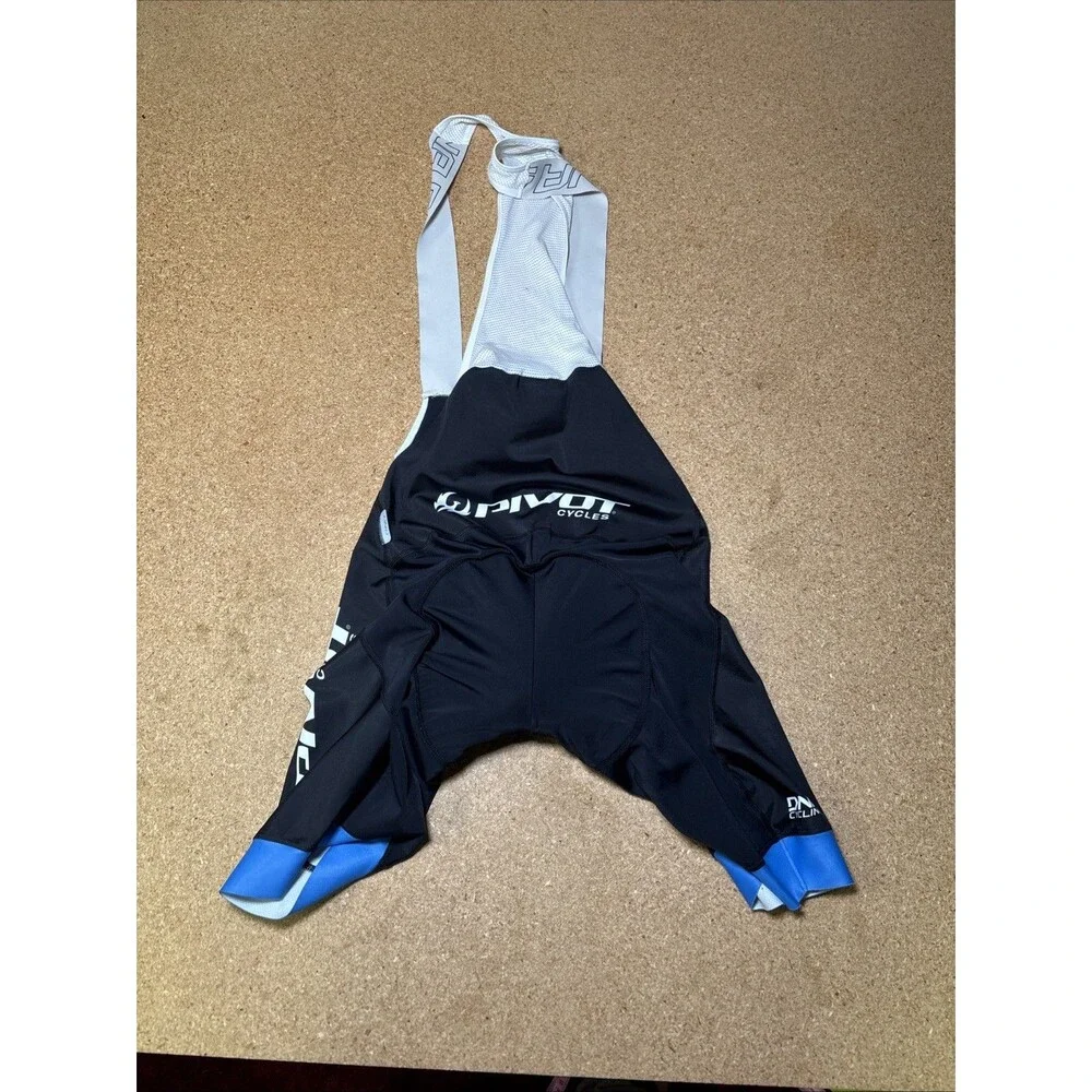 DNA Cycling Bib Shorts Adult XL - Black, Padded Bike Pivot Team F3